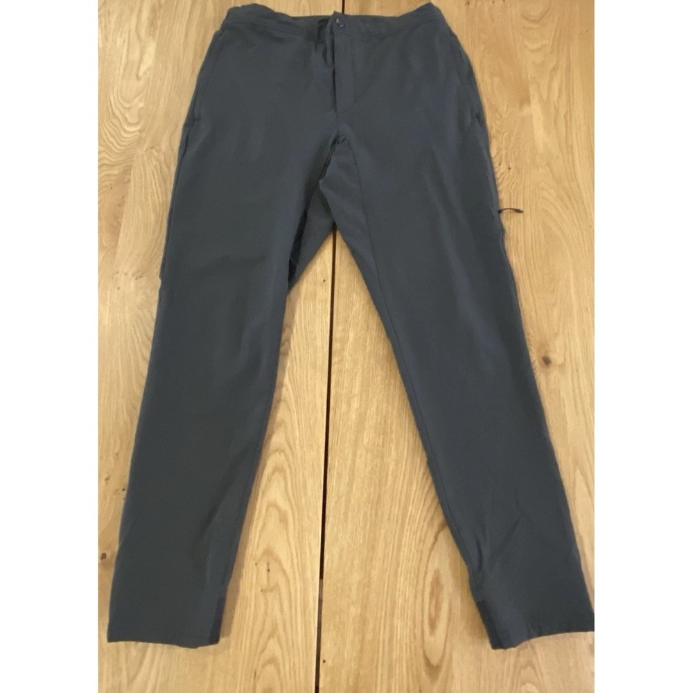 Mack Weldon Pants Mens Medium Charcoal Gray Performance Stretch Tapered Tech